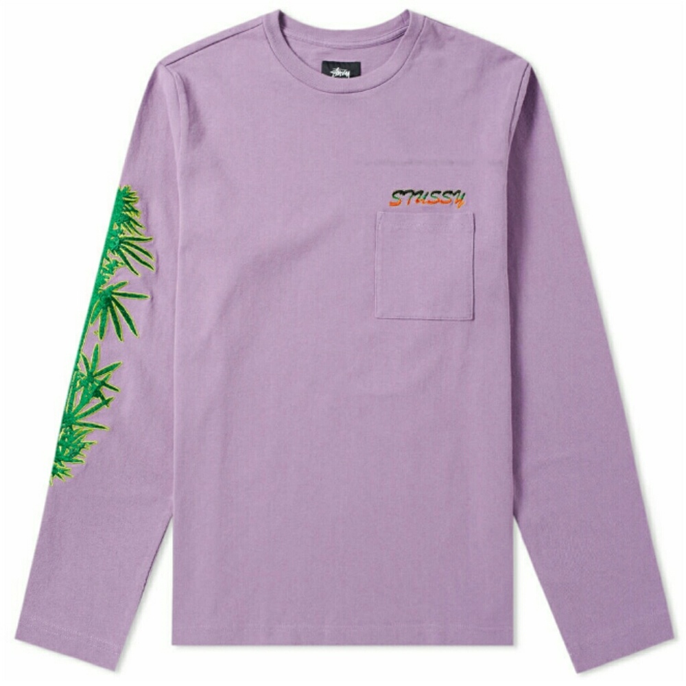 Stussy Rastafari "MJ" Leaves long sleeve T Shirt🔥